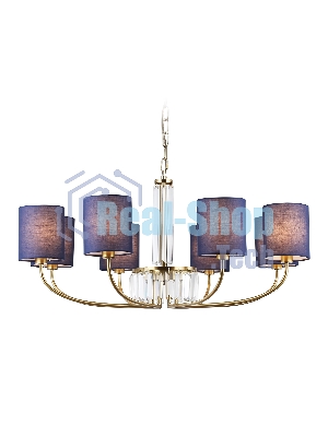 Люстра Ambrella light LH71273/8 BS/DB латунь/темно синий E14/8 max 40W D820*840