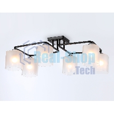 Светильник Ambrella light TR303224/6 BK/CH/FR черный/хром/белый матовый E27*6 max 60W 615*390*220