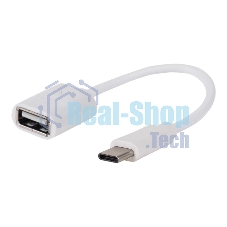 Кабель-переходник Rexant OTG Type C на USB шнур 0.15 м белый