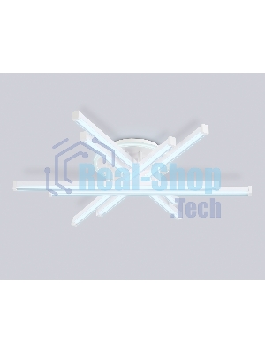 Потолочный светодиодный светильник Ambrella light FL6271 WH белый 98W 3000K-6400K 700*615*135 (ПДУ ИК)
