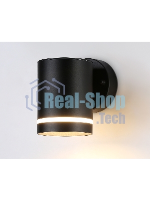 Светильник Ambrella light ST3327 BK черный IP54 GX53 max 15W 110*85*125