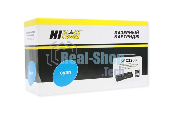 Картридж Ricoh Aficio SP C220DN/C220S/C221DN/C221N/C221SF/C222SF (Hi-Black) C, 2K      