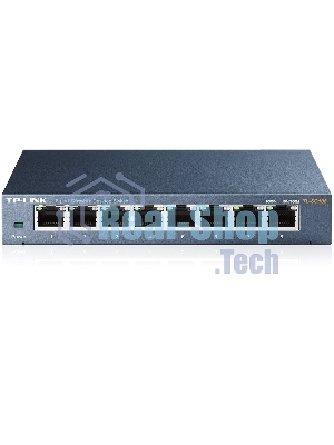 Коммутатор TP-Link SMB TL-SG108 8-port Desktop Gigabit Switch, 8 10/100/1000M RJ45 ports,metal case