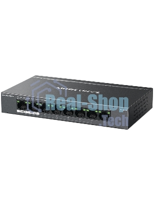 Коммутатор настольный Mercusys MS108GP с 8 гигабитными портами (7 портов PoE+)