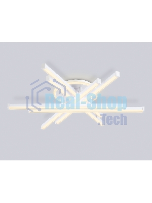 Потолочный светодиодный светильник Ambrella light FL6271 WH белый 98W 3000K-6400K 700*615*135 (ПДУ ИК)
