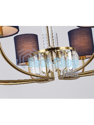 Люстра Ambrella light LH71273/8 BS/DB латунь/темно синий E14/8 max 40W D820*840