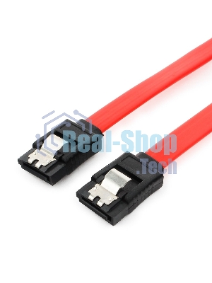 Кабель интерфейсный SATAIII Cablexpert CC-SATAM-DATA-0.8M, 80 см, 7pin/7pin, защелка, пакет