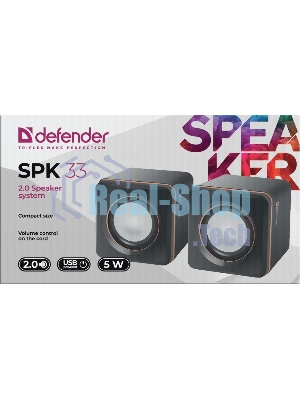 Акустическая система Defender SPK 33 (2.0,5 Вт, питание от USB)