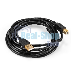 Кабель USB 2.0 ExeGate EX-CCF-USB2-AMBM-2.0 (Am/Bm, 2,0м, 2 фильтра)