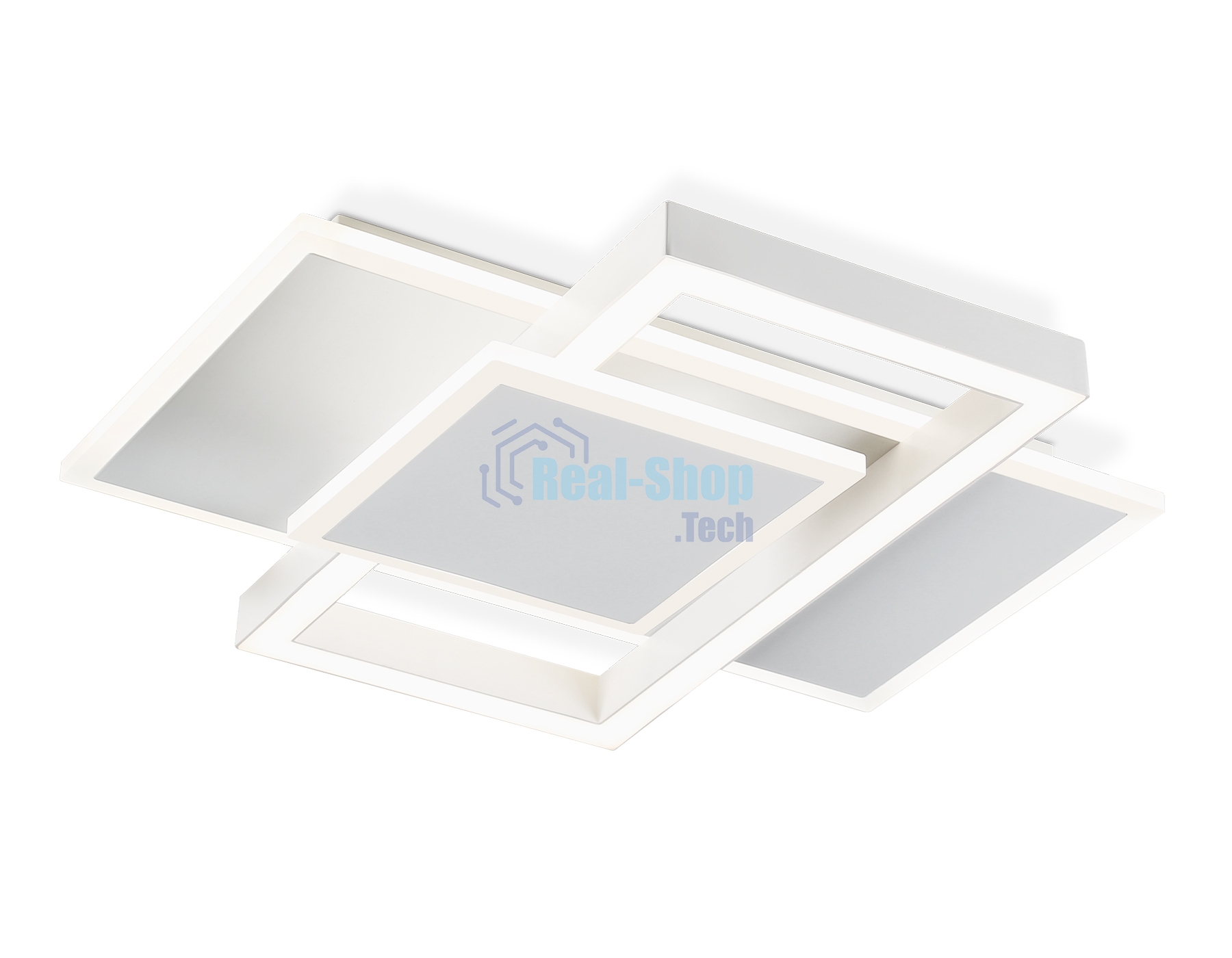 Потолочный светодиодный светильник Ambrella light FA1021/3 WH белый 50W 3000K-6400K 380*345*75 (ПДУ ИК)