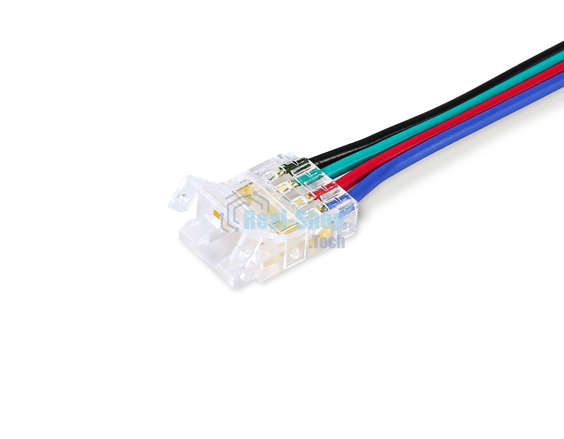 GS7921 Соединитель гибкий двухсторонний COB RGB 12/24V для лент 10mm (4 конт.) (5шт)