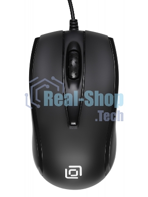 Мышь проводная Oklick 325M черный, 1000 dpi, USB, кнопки - 3