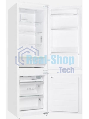 Встраиваемый холодильник Kuppersberg NBM 17863, Габариты(ВхШхГ):178.5x54x54,5; Перенавешиваемые двери, Класс энергопотребления А++ (222 кВт/ч), No-frost, 182л/59л, Уровень шума: 41 Дб