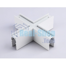 GL3375 WH белый коннектор X-образный для накладного шинопровода 170*170*53.7