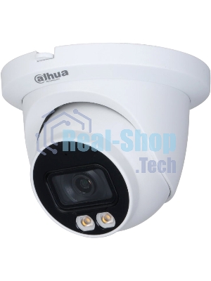 Видеокамера IP Dahua DH-IPC-HDW2439TP-AS-LED-0360B 3.6-3.6мм цветная корп.:белый