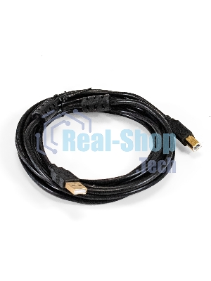 Кабель USB 2.0 ExeGate EX-CCF-USB2-AMBM-4.5 (Am/Bm, 4,5м, 2 фильтра)