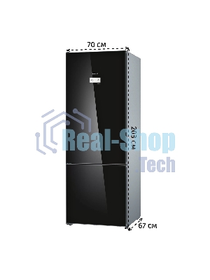 Холодильник Bosch KGN49LB30U черный двухкамерный 330/105л морозилка снизу, No Frost