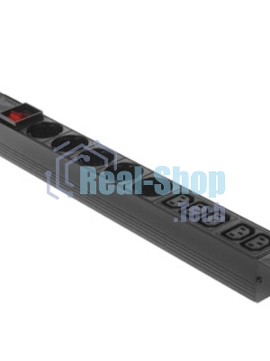 Блок розеток горизонтальный ExeGate ServerPro PDU-19H008 Al-5C135S-C14-SW, 19