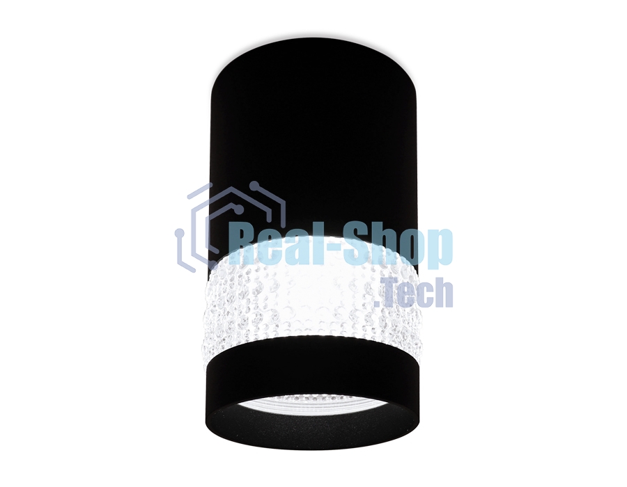Светильник Ambrella light TN374 SBK черный песок GU5.3 D65*117