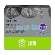 Картридж ленточный Cactus CS-DK11209 черный для Brother P-touch QL-500, QL-550, QL-700, QL-800