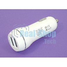 Автомобильное зарядное устройство AMPERIN CCW2USB USB 1 DC 5V/2.1A USB 2 5V/1A белый
