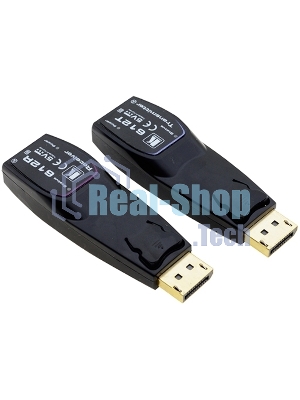 Передатчик и приемник сигнала DisplayPort Kramer Electronics 612R/T 1.2 по волоконно-оптическому кабелю; кабель 2LC, многомодовый ОМ3, до 100 м, поддержка 4К60 4:4:4