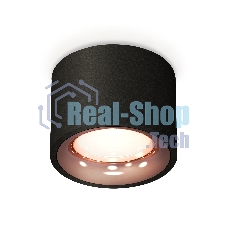 Светильник Ambrella Light XS7511025 SBK/PPG черный песок/золото розовое полированное MR16 GU5.3 (C7511, N7015)