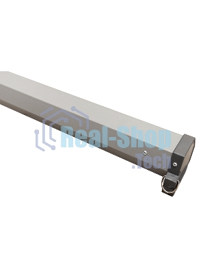 Экран Sakura 220x220 см Wallscreen 1:1 настенно-потолочный рулонный белый 123' Matt White (MW), серый корпус