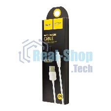 Кабель USB 2.0 hoco X1, AM/Lightning, белый, 2м