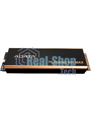 Накопитель SSD ADATA LEGEND 960 MAX, 4Tb, M.2 2280, PCIe 4.0 x4, NVMe, R/W 7400/6800, с радиатором