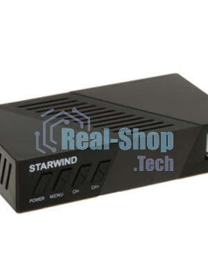 Приставка для цифрового ТВ Starwind CT-140 черный, DVB-T2, DVB-T, DVB-C, HDMI, USB 2.0 х2