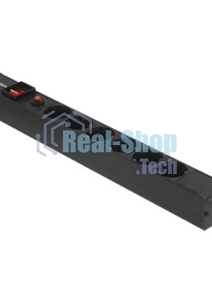 Блок розеток горизонтальный ExeGate ServerPro PDU-19H606 Al-6S-EU2-SW-O, 19