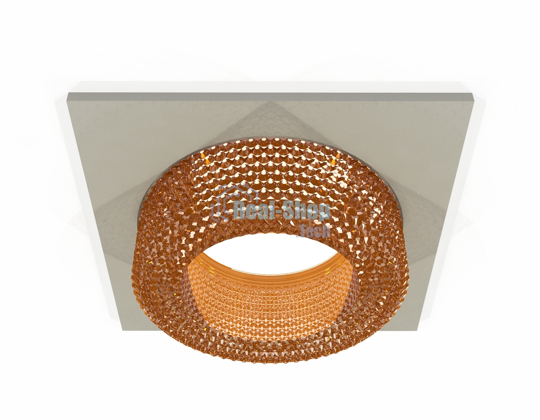 Комплект встраиваемого светильника Ambrella light XC7633024 SGR/CF серый песок/кофе MR16 GU5.3 (C7633, N7195)