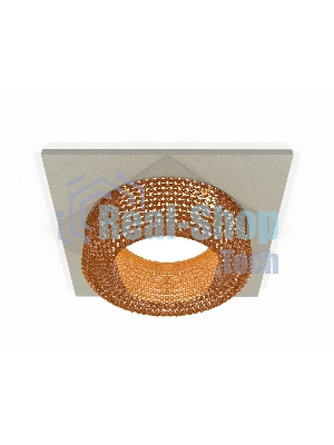 Комплект встраиваемого светильника Ambrella light XC7633024 SGR/CF серый песок/кофе MR16 GU5.3 (C7633, N7195)
