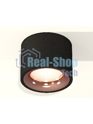 Светильник Ambrella Light XS7511025 SBK/PPG черный песок/золото розовое полированное MR16 GU5.3 (C7511, N7015)