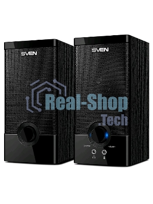 Колонки SVEN SPS-603 черный USB-порт ПК, ноутбука или адаптер 5V DC