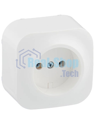 Розетка Legrand 782210 без заземления без шторок (Белая)