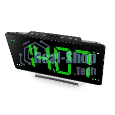 Радиобудильник Hyundai H-RCL246 черный LCD подсв:зеленая часы:цифровые FM