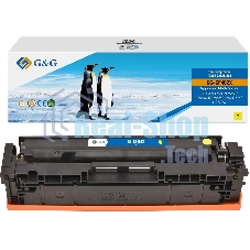 Картридж G&G аналог HP CF402X/201X желтый 2.3k с чипом