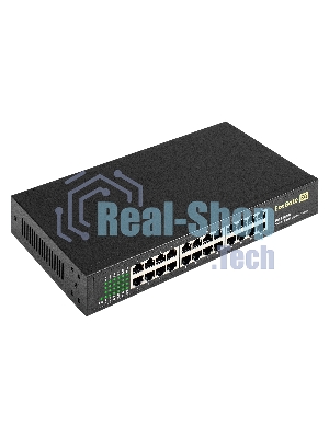 Коммутатор неуправляемый ExeGate EDES-1024D (24-портовый UTP 10/100Mbps, металлический корпус, с возможностью установки в стойку)