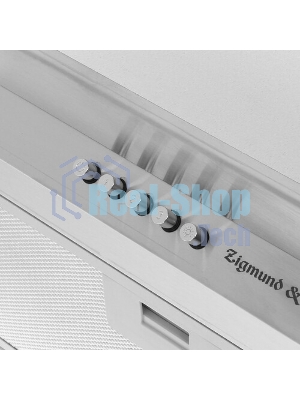 Вытяжка встраиваемая Zigmund & Shtain K 016.5 S серебристый, 52 см, 1050 куб. м/ч, 60 дБ