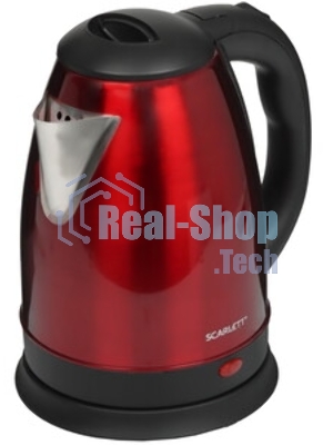 Чайник электрический Scarlett SC-EK21S76 2 л, 1800 Вт, красный (корпус: нержавеющая сталь)
