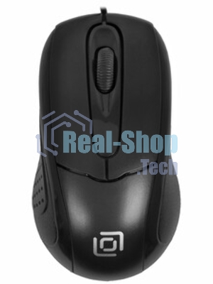 Мышь проводная Oklick 305M черный, 1000 dpi, USB, кнопки - 3