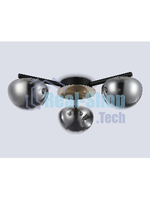 Светильник Ambrella light LH12006/3 BK/GD/SM черный/золото/дымчатый 18W 3000K D640*170