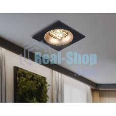 Светильник встраиваемый Ambrella light TN102730 BK/GD черный/золото GU5.3 92*92*23