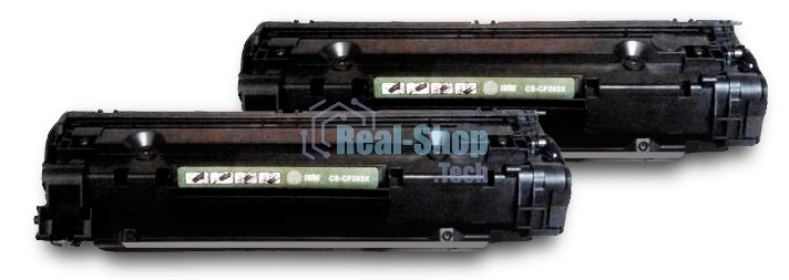 Картридж лазерный Cactus CS-CF283AD черный (1500 стр.) x2уп. для HP LJ Pro M125nw/M127fw
