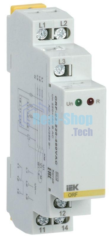 Реле фаз ORF 03 3ф 220-460В AC IEK ORF-03-220-460VAC