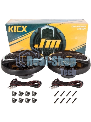 Колонки автомобильные Kicx JM-165 130Вт 89дБ 4Ом 16.5 см (6 1/2 дюйм) (ком.: 2 кол.) коаксиальные трехполосные