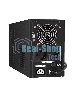 Источник бесперебойного питания ExeGate SineTower SN-1500.LCD.AVR.2SH.1C13.USB 1500VA/1200W, чистая синусоида, LCD дисплей, AVR, 2*Schuko+1*C13, USB, линейно-интерактивный, черный