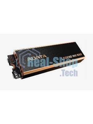 Накопитель SSD ADATA LEGEND 960 MAX, 4Tb, M.2 2280, PCIe 4.0 x4, NVMe, R/W 7400/6800, с радиатором
